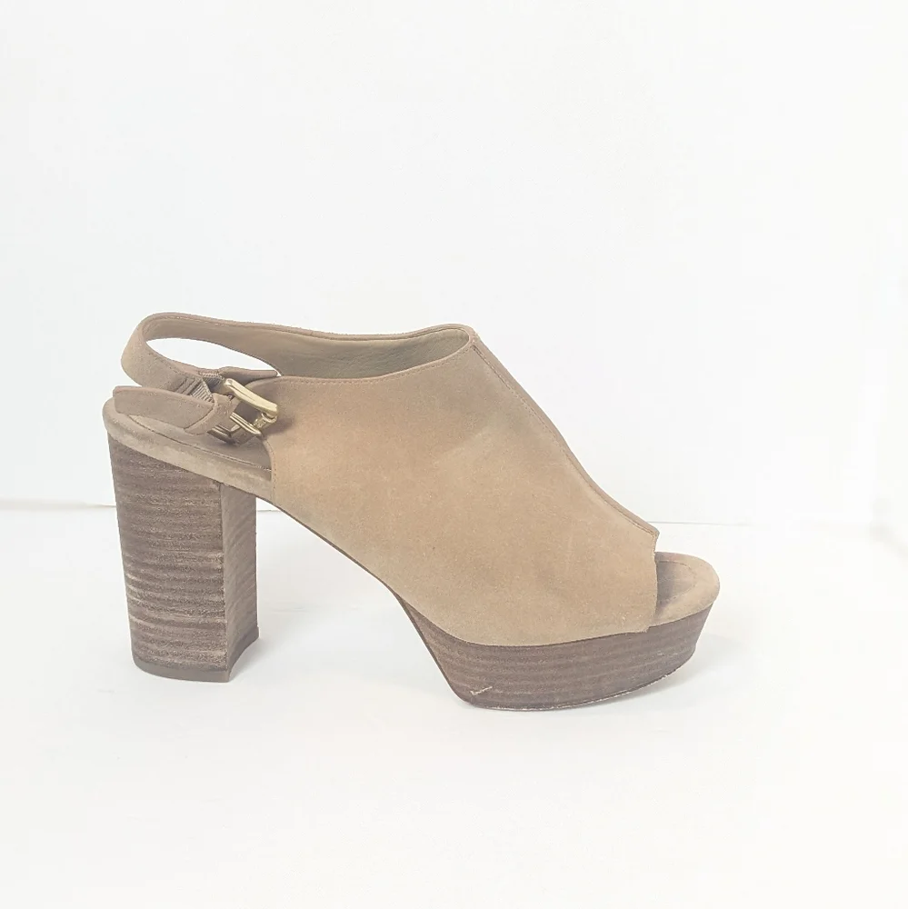 Michael kors suede Piper heels